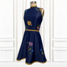 Embroidery Stretch Italian Scuba Mini Dress - Luxury Hamptons Collection