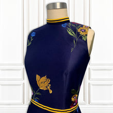Embroidery Stretch Italian Scuba Mini Dress - Luxury Hamptons Collection