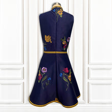 Embroidery Stretch Italian Scuba Mini Dress - Luxury Hamptons Collection