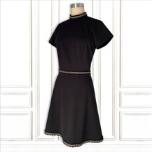 Stretch Italian Crepe Little Black Dress - Luxury Hamptons Collection.
