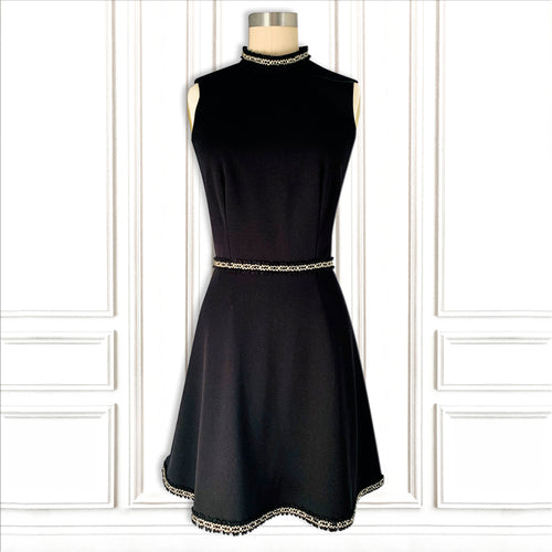 Stretch Sleeveless Italian Crepe Little Black Dress - Luxury Hamptons Collection.